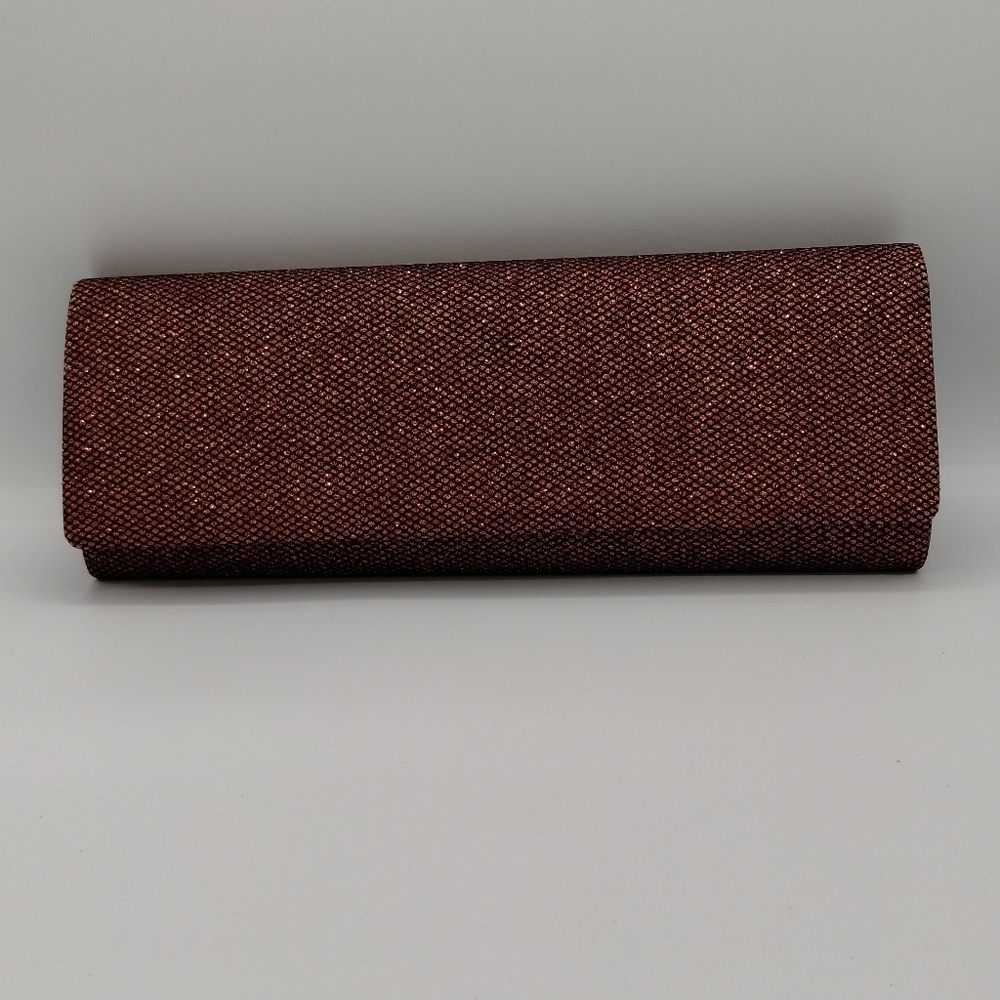 Women's bronze color clutch bag
